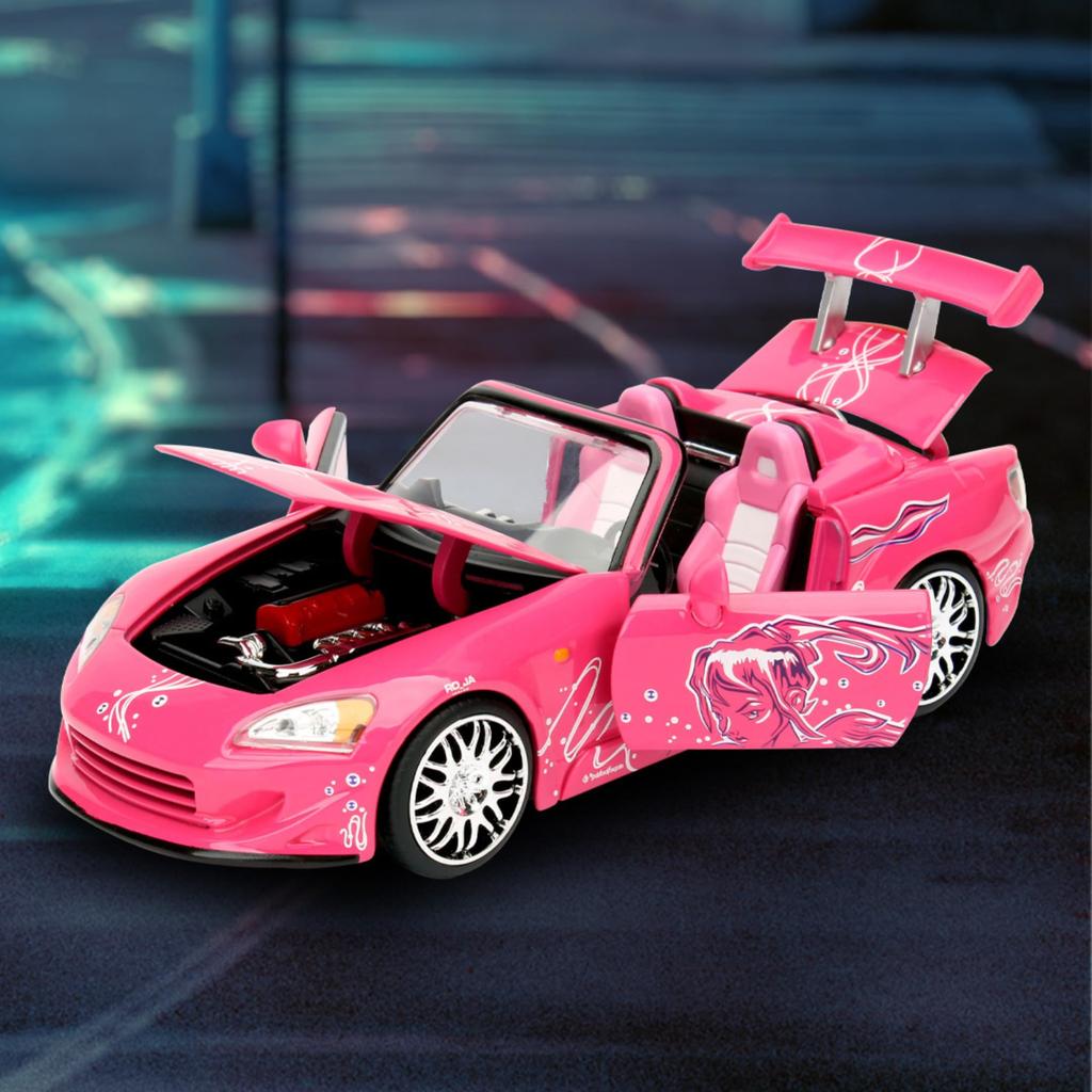 Jada NEW 1:24 Scale W/B Fast & Furious Pink Suki's Honda S2000 Diecast Model Car by Toys [Parallel Import]