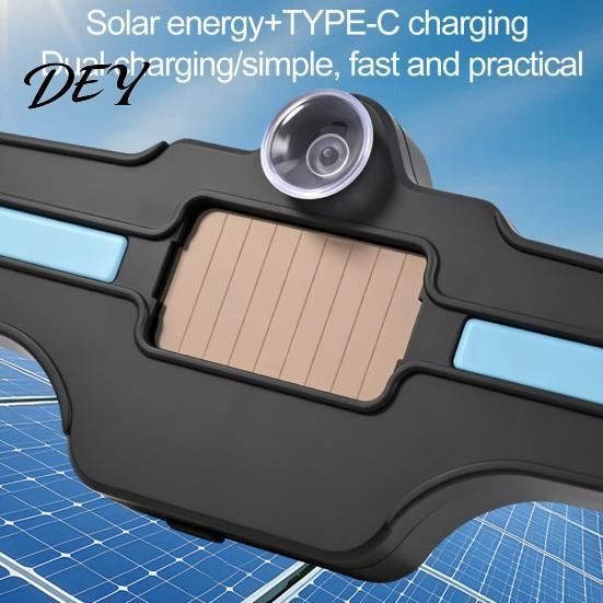 Solar Powered Auto Interior Light Car Window Light, LED Blue Safety Lamp for Rear Windshield, Vehicle Illumination Universal Suction Cup Warning SUVs