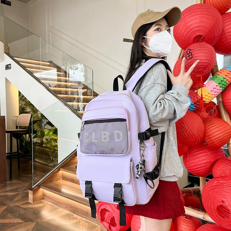 Men's Backpack Middle School Student Backpack Women's Schoolbag