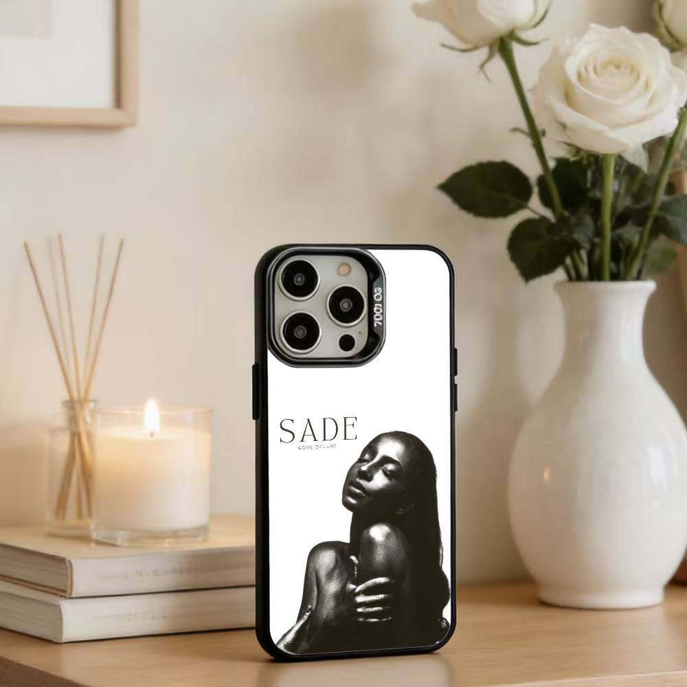 S-Sade Adu Merch Soul Music Phone Case For iPhone17, 16,15,14,13,12 Pro Max Black Candy Matte Shockproof Cover