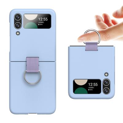 Suport inel Husă pliabilă colorată pentru PC pentru Samsung Galaxy Z Flip4 Flip 4 Flip3 Flip 3 Zflip4 Geanta pentru telefon mobil anti-zgârieturi