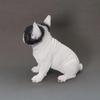 Simulated Black & White French Bulldog Resin Figurine Ornaments Home Room Decoration Dog Puppy Animal Statue Cute Birthday Gifts