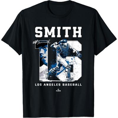 Number and Portrait Will Smith Los Angeles MLBPA T-Shirt
