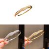Geometric Zircon Cuff Bracelet With 18k Gold Plating For Women Elegant Accessories