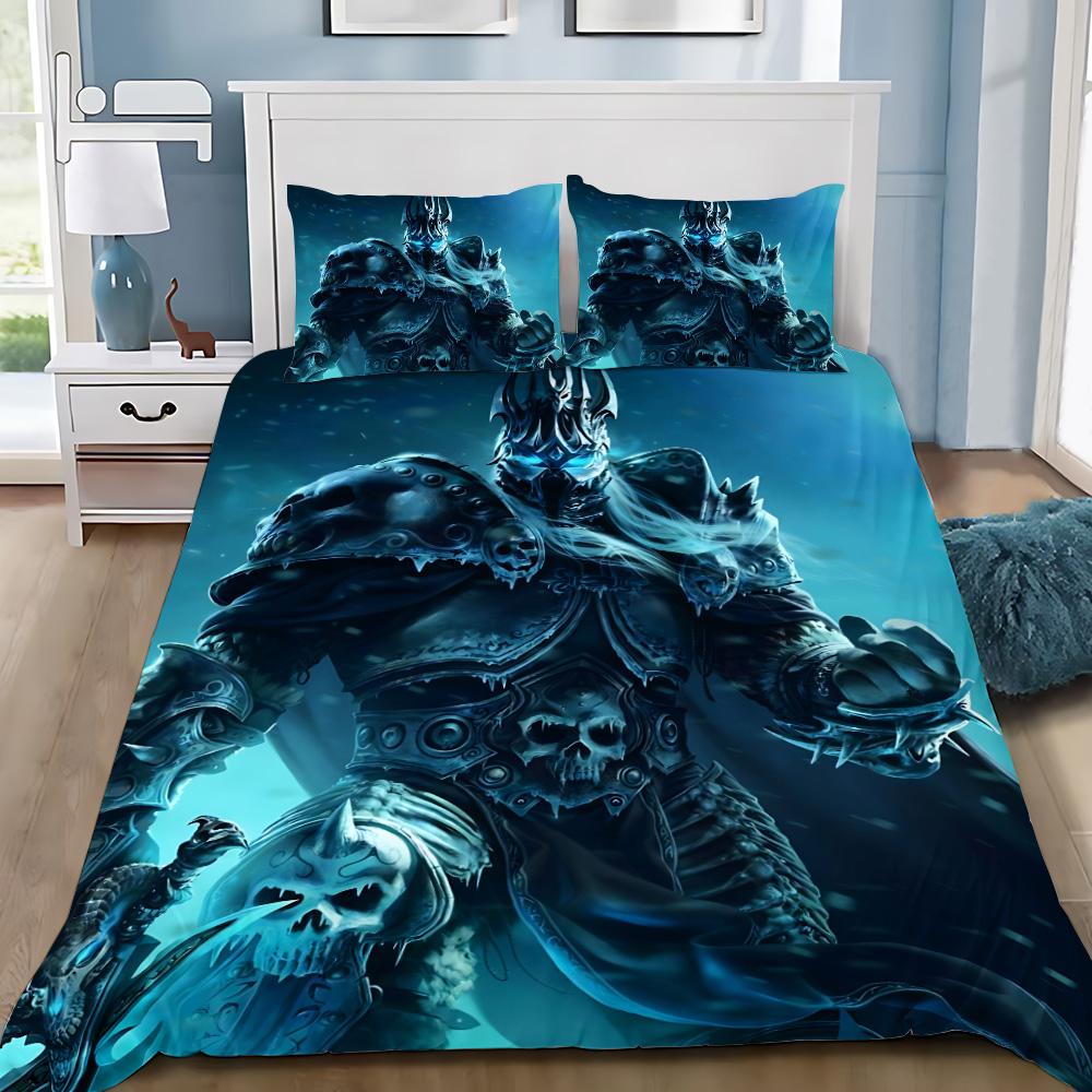 Hot Worlds of Warcrafts Duvet Cover Pillowcase Game Bedding Set Adult Boy Girl Bedroom Decoration Children Gift Single Double