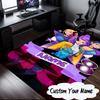 Custom Name Vibrant Anime KPop  Carpet, Chair Rug,Area Rug for Office Bedroom living rooms bedroom, Doormat decor Christmas fan gifts