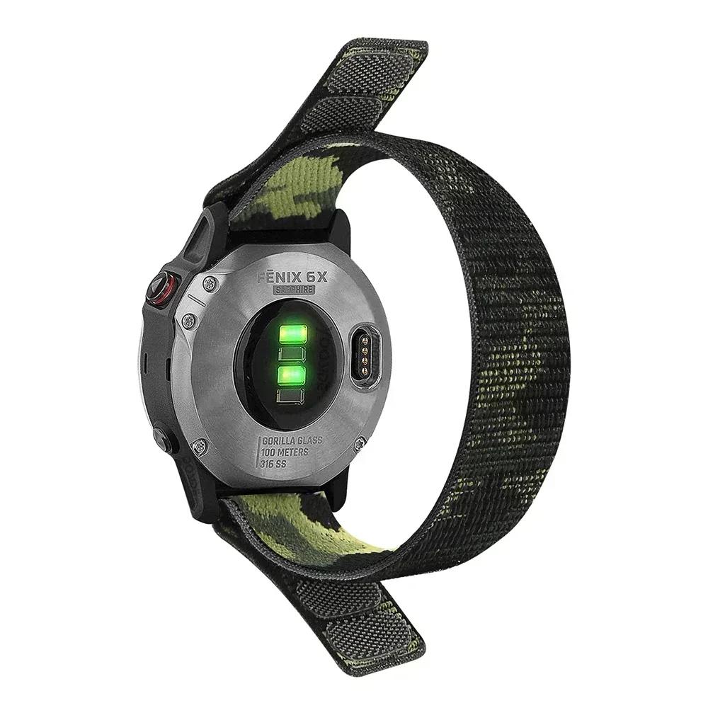26mm 22mm Nylon Strap for Garmin Enduro 3/Descent Mk3i 51mm Band Fenix E 8 7X 6X 5 Plus/Tactix 7 AMOLED Quick Release Watchband