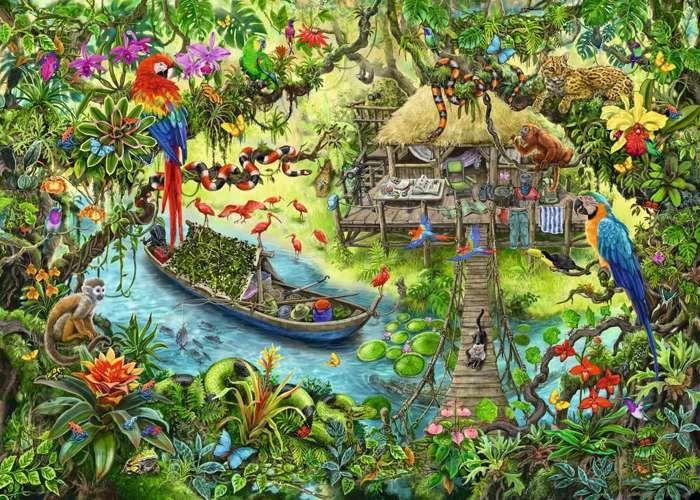 Escape puzzle Kids - Un safari dans la jungle - Ravensburger - Puzzle Escape Game 368 pièces - Dès 9 ans