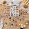 4sheets Claw Printing Companion Series Kawaii Cat and Dog Die Cutting Stickers DIY Diary Phone Case Scrapbook Aesthetic Stickers