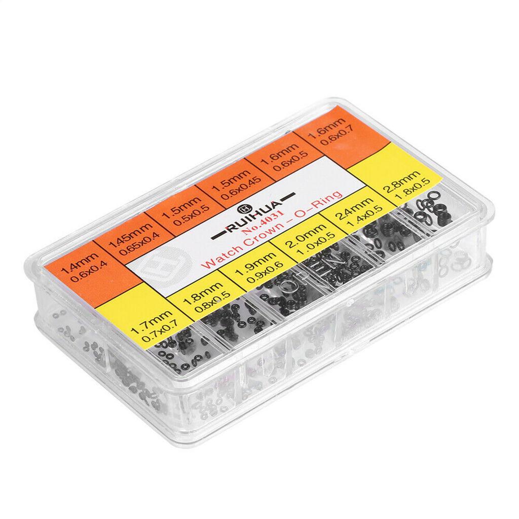 12 Size O-Ring Watch Crown Mini Rubber Washer Waterproof Watches Seals Watch Gasket O-Ring Gaskets Part Watch Repair Tools