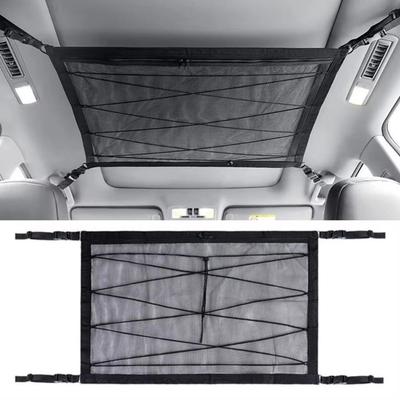 Mesh Style Car Storage Pocket Multi-size Auto Roof Organizer Car Ceiling Storage Net for Travel
