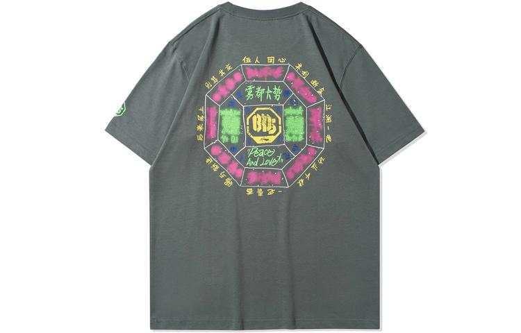 Li Ning Badfive T Shirt Men s Gray Green AHSR925-1 M