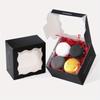 20pcs Black Gift Bakery Boxes with Window Mini Cookie Boxes Treat Boxes Gift Wrap Box for Birthday Parties Wedding Holiday Celebrations