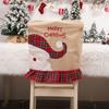 Decor Santa Claus New Year Kitchen Supplies Christmas  Decorations Chair Covers Chair Seat Cover