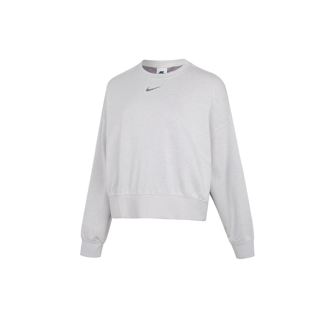 Nike Sweatshirts Women's Gray Crew Neck Moderate Regular DJ6938-094