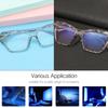 Square Vision Care Oversized Anti-blue Light Glasses Computer Goggles Multi-section Eyeglasses Cat Eye Eyewear