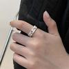 Vintage Enamel Tulip Flower Rings for Women Fashion Simple Sliver Color Adjustable Opening Finger Ring Party Weeding Jewelry