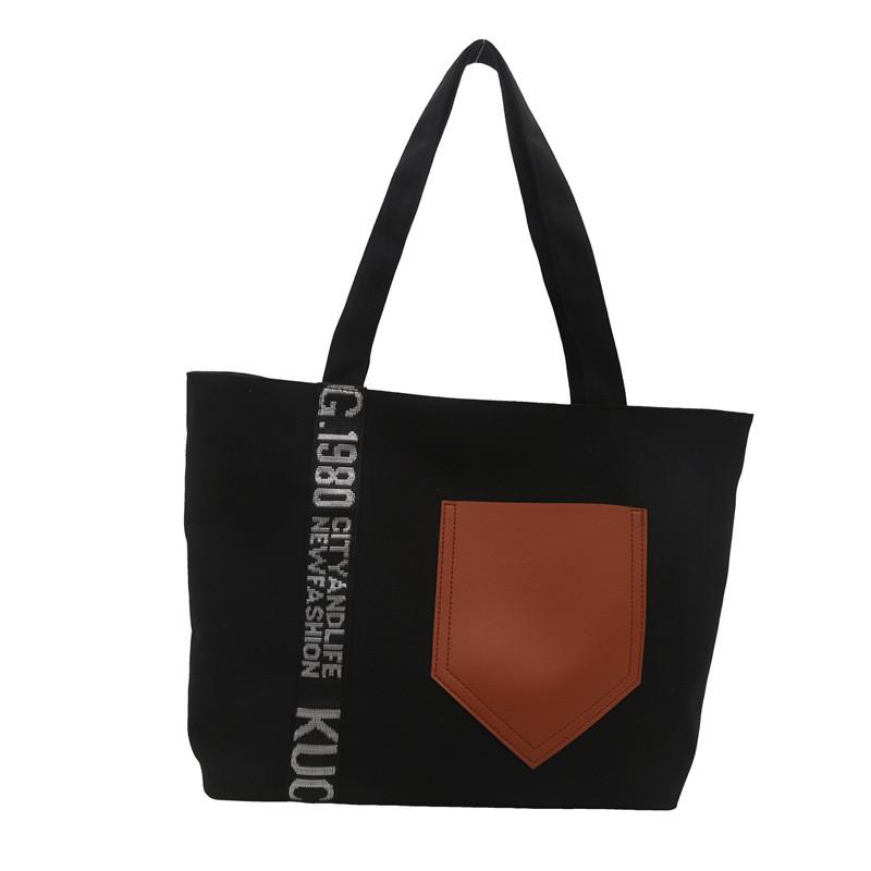 

Chic And Stylish Large Tote Bag For Women In Black Beige And Gray Perfect For Everyday Use чёрный