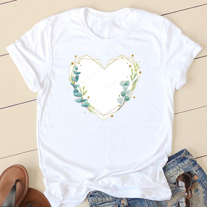 Clothes T Women Short Sleeve Casual Fashion Tshirt Summer Butterfly Flower Spring Top Female Tee Shirt Lady Graphic T-shirts