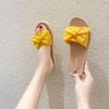 Women's Soft Bow Strap Indoor/Outdoor Flat Slippers