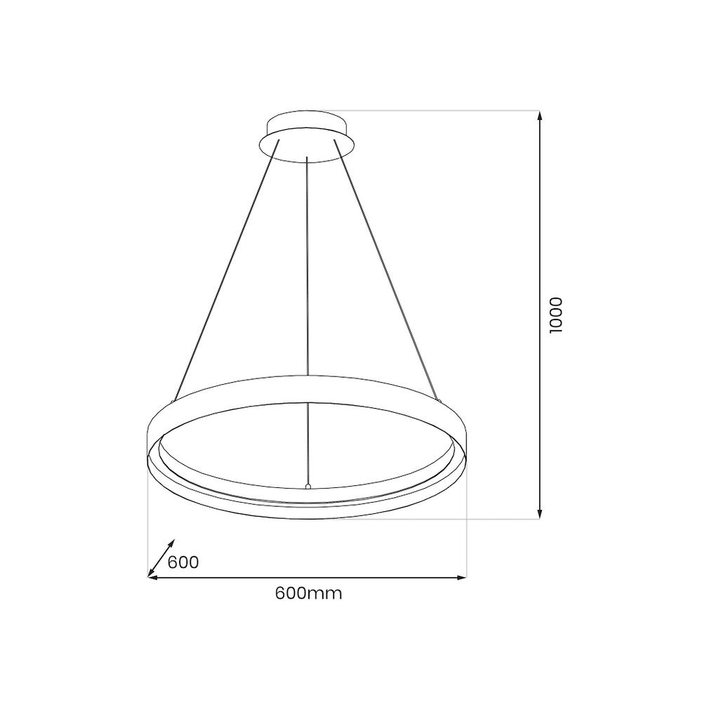 Lampa Wisząca Orbita Led Biały Milagro Ml1186