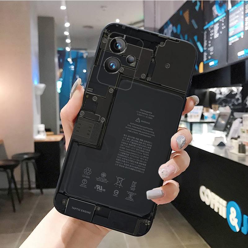 Telefonkasten mit Batterieplatine für OPPO Realme C21Y X3 SuperZoom C11 GT2 C25S C35 C31 9 ProPlus Finden X2 X5 Pro X3 Neo X5 Lite