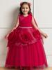 Middle and Large Children's Dress Long Large Flower Department Asymmetric Princess Dress Host Piano Performance Dress 932 Girl's Favourite Dress