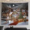 Cross-border Christmas Tree Tapestry Santa Hanging Cloth Background Cloth Digital Printing