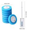 Disposable Toilet Brush Set - Wall-Mounted Bathroom Cleaner with Replacement Sponge Heads