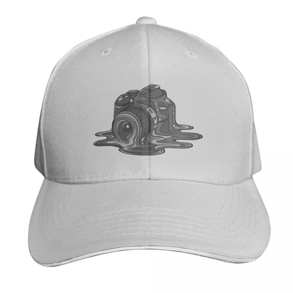 Camera Melt Baseball Cap Vintage Retro Embroidered Lightweight Packable Gift for Him Her