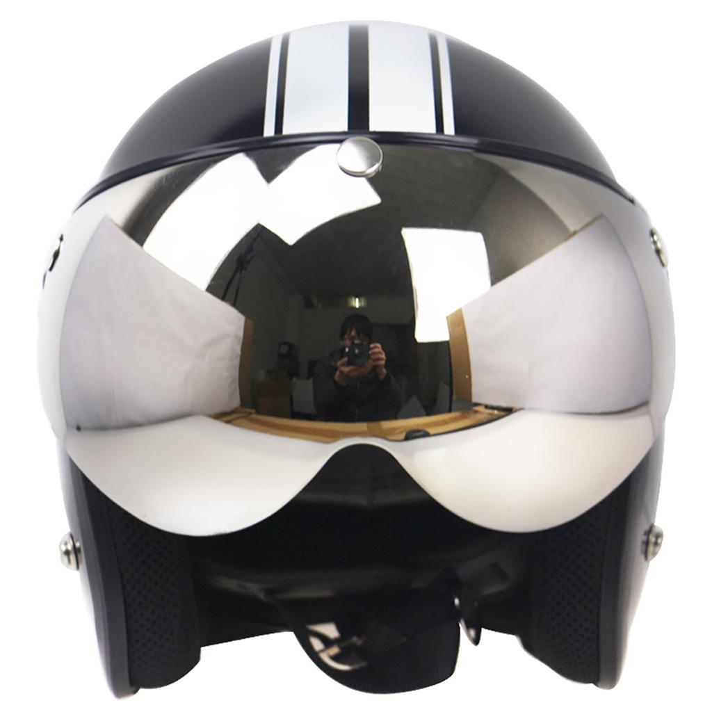 Casco da Motociclista Antivento a 3 Bottoni Anteriore Su Vento Sostituzione Visiera per Occhiali da Sole da Casco da Motociclista