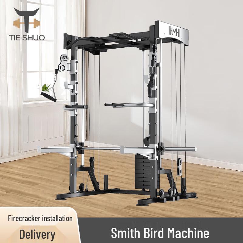 Tieshuo 983E Squat Rack Smith Machine Home Gym