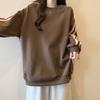 Relaxed Fit Polyester T Shirt For Women With Warm Fleece Lining For Casual Daily Wear