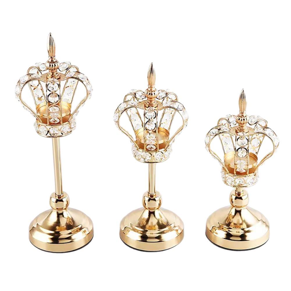 European Crystal Candle Holder for Dining & Decor