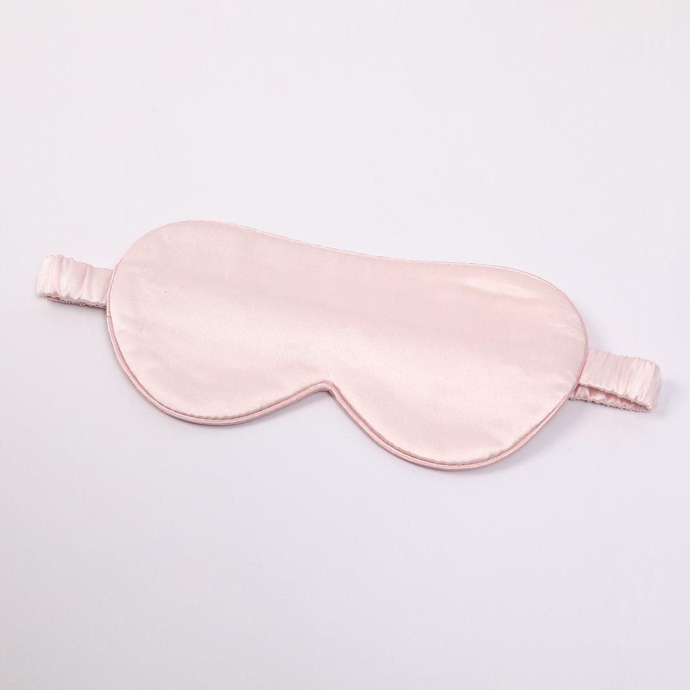 Silk eye mask 100 mulberry silk eye mask light shielding breathable lunch break eye mask sleep розовый