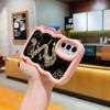 N81 Dragon design art Macaron Wavy Edge Phone Cases for iPhone 16 Pro Max Samsung S24 Plus S23 Ultra A35 A55 Xiaomi Redmi Note 13 Shockproof Cover
