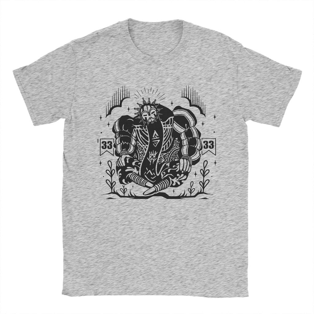 Herr Esquie Clair Obscur Expedition 33 T-shirts Vintage Kortärmad Rundhalsad T-shirt Kläder Bomull