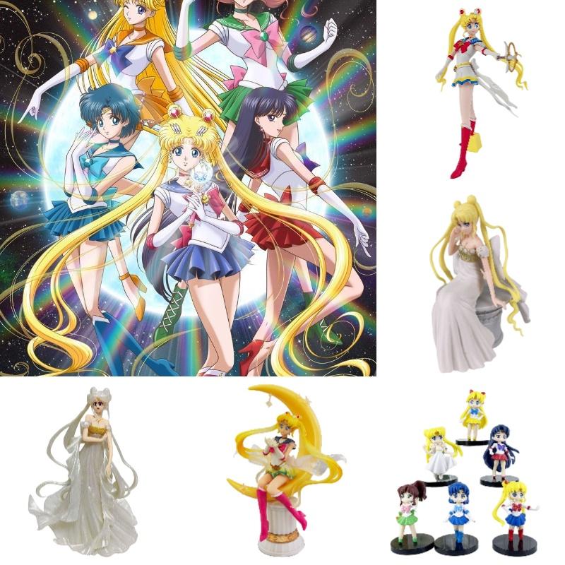 Authentic Pvc Sailor Moon Figures Complete Q-version Set