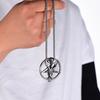 European and American Retro Skull and Sheep Head Men's Necklace Demon God Pan Round Pendant Pendant