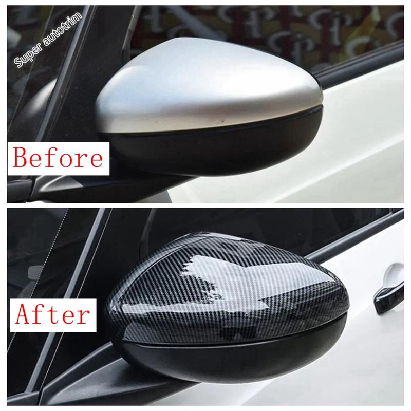 Side Door Rearview Mirror Shell Protection Cover Trim ABS Chrome / Carbon Fiber Accessories For Honda Fit Jazz GR  - 2025
