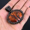 Tree Of Life River Jasper Gemstone Copper Wire Wrap Jewelry Handmade Pendant For Mom