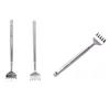 Stainless Steel Extendable Back Scratcher Portable Hard-to-Reach Areas Five-Teeth Telescoping Handle Back Scratcher Massager Tools