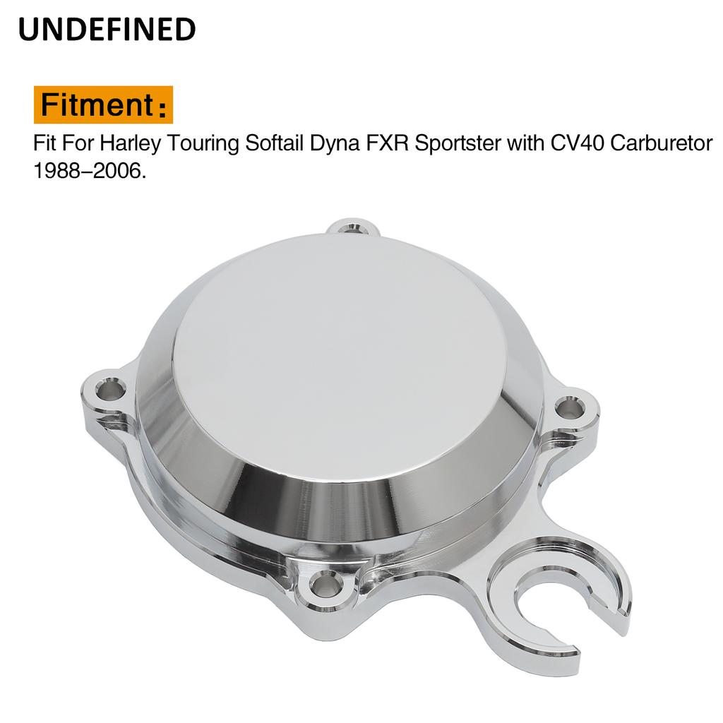 Motorcycle Aluminum CV Carb Top Cover Black Chrome For Harley Touring Softail Dyna FXR Sportster With CV40 Carburetor 1988-2006
