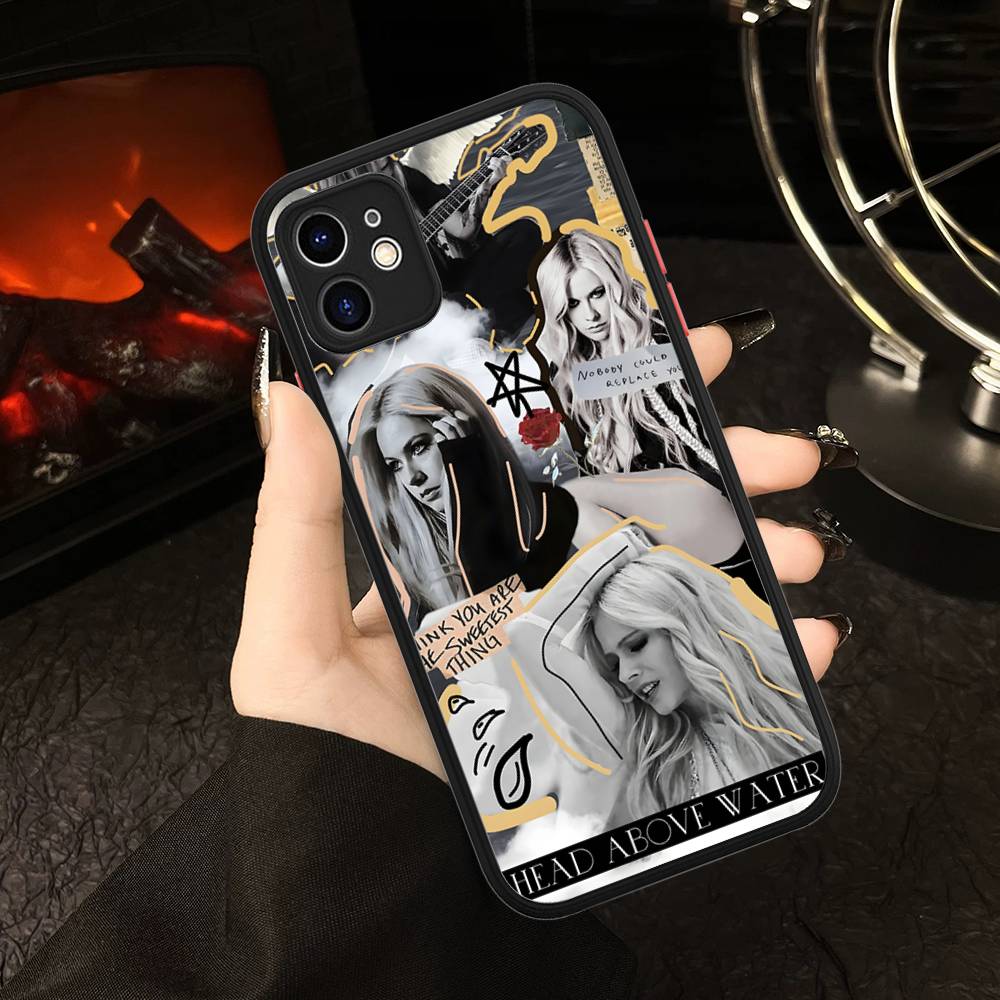 Avril Ramona Lavigne Phone Case For IPhone 16e 16 15 14 13 12 11 Pro Max X XS Max Plus Matte Clear