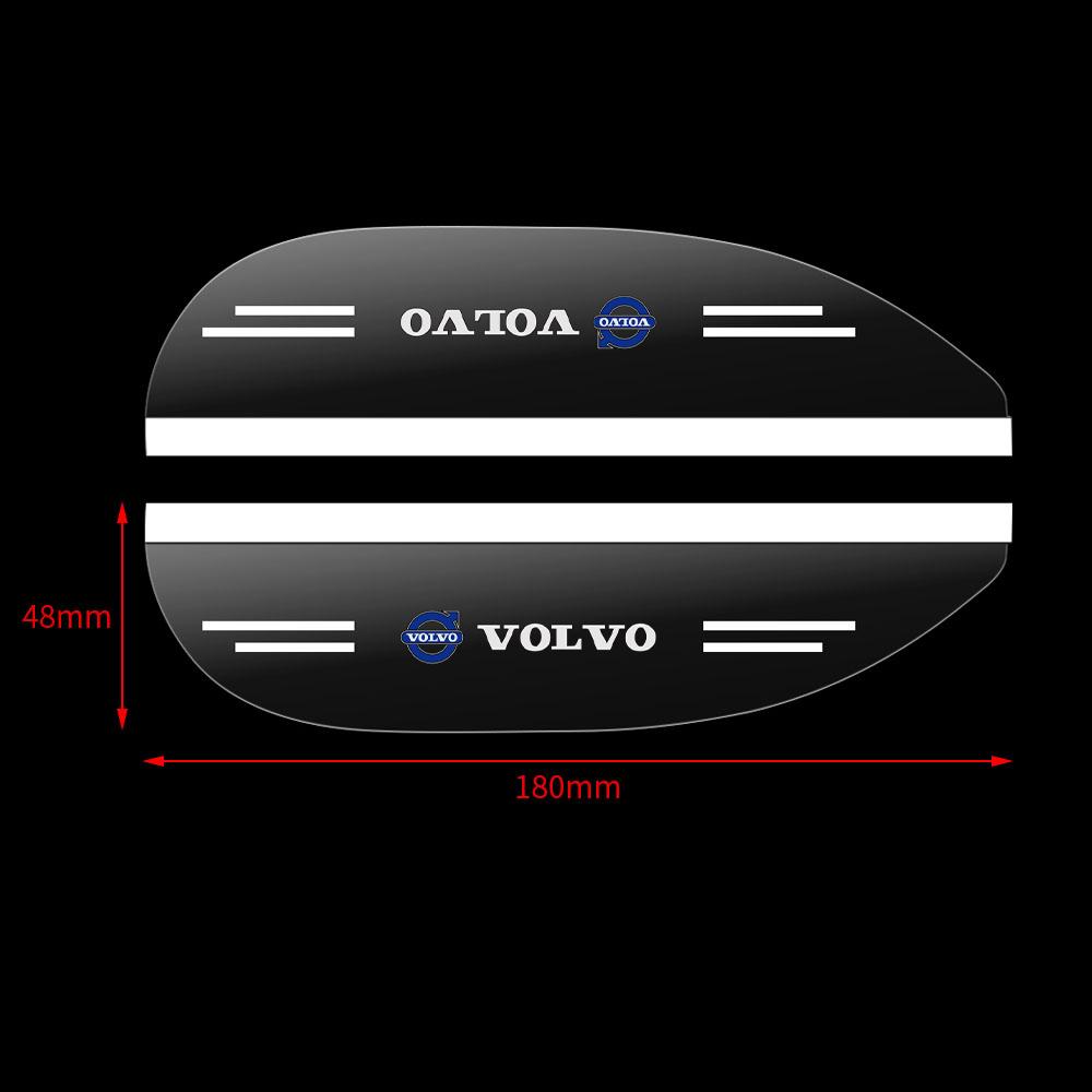 

2pcs Car Side Rear View Mirror Visor Rain Eyebrow Shield Auto Badge Accessories For Volvo XC90 XC60 D5 D2 S90 S80 S70 T5 V60 V40
