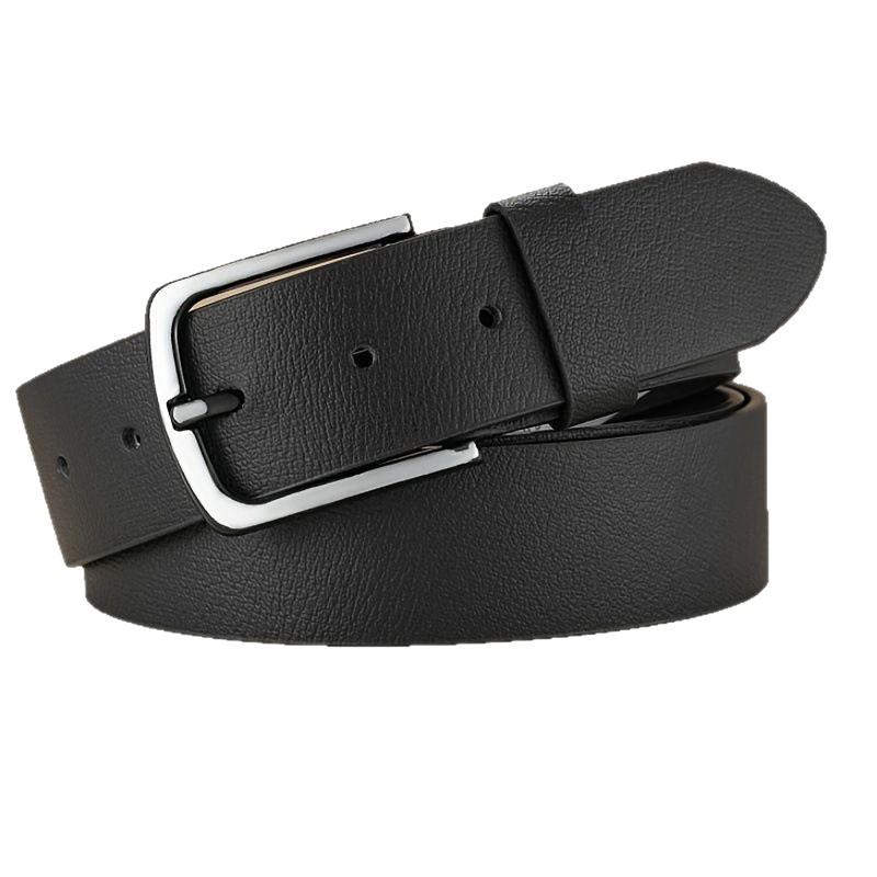 New Men's Autumn and Winter Pin Buckle Simple Versatile Belt Genuine Leather Cowhide Belt New Business Style