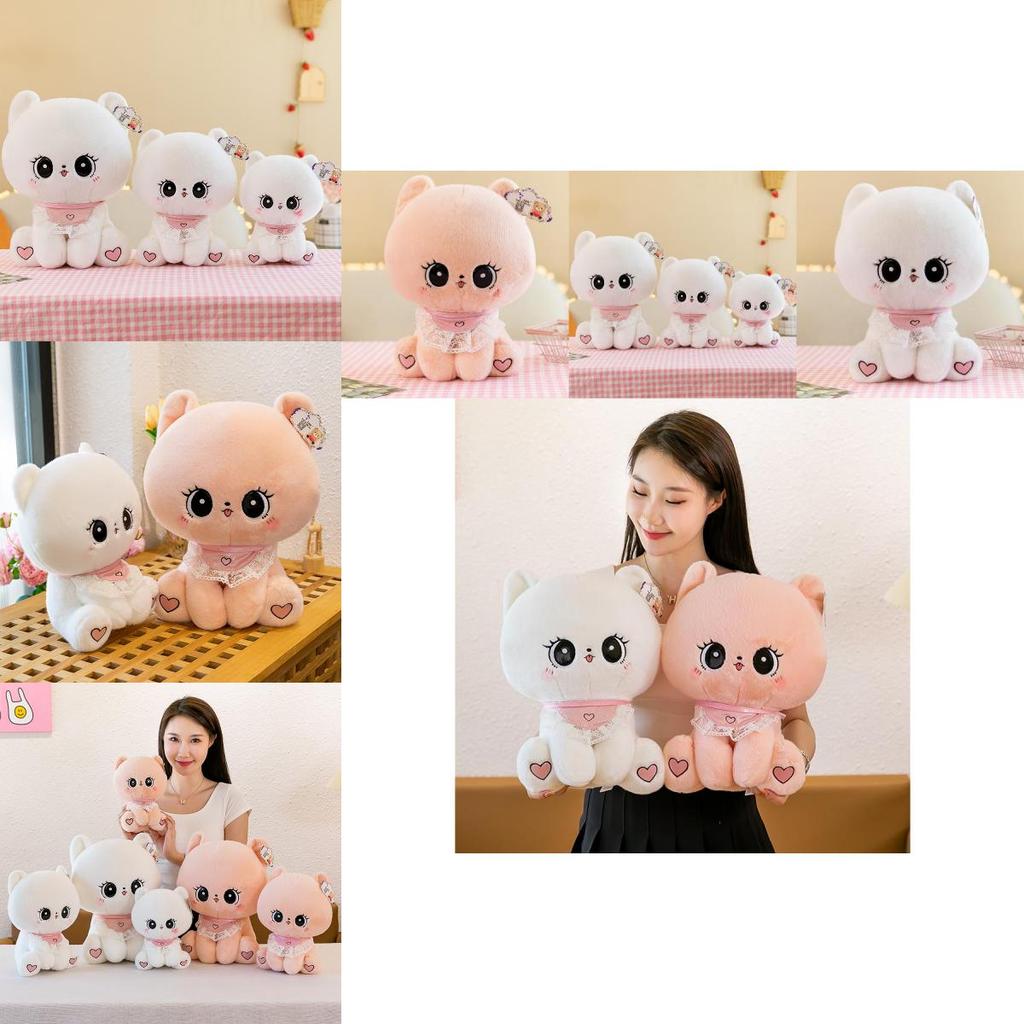 Adorable Cute Sweet Cat Plush Toy Soft Stuffed Animal Pillow For Kids Girls Gift
