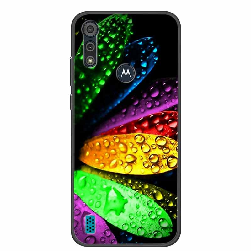 Phone Case for Motorola Moto E6i / E6s 2020 Shockproof Soft Silicone TPU Back Cover for Moto E6s 2020 E 6S 6i Cases Marble Print