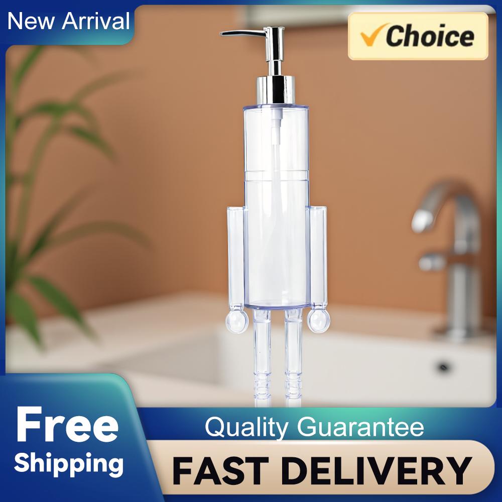 

Nutcracker Foam Soap Dispenser Clear Acrylic Christmas Nutcracker Soap Liquid Bottle Lotion Pump for Bathroom Kitchen Office China Mainland