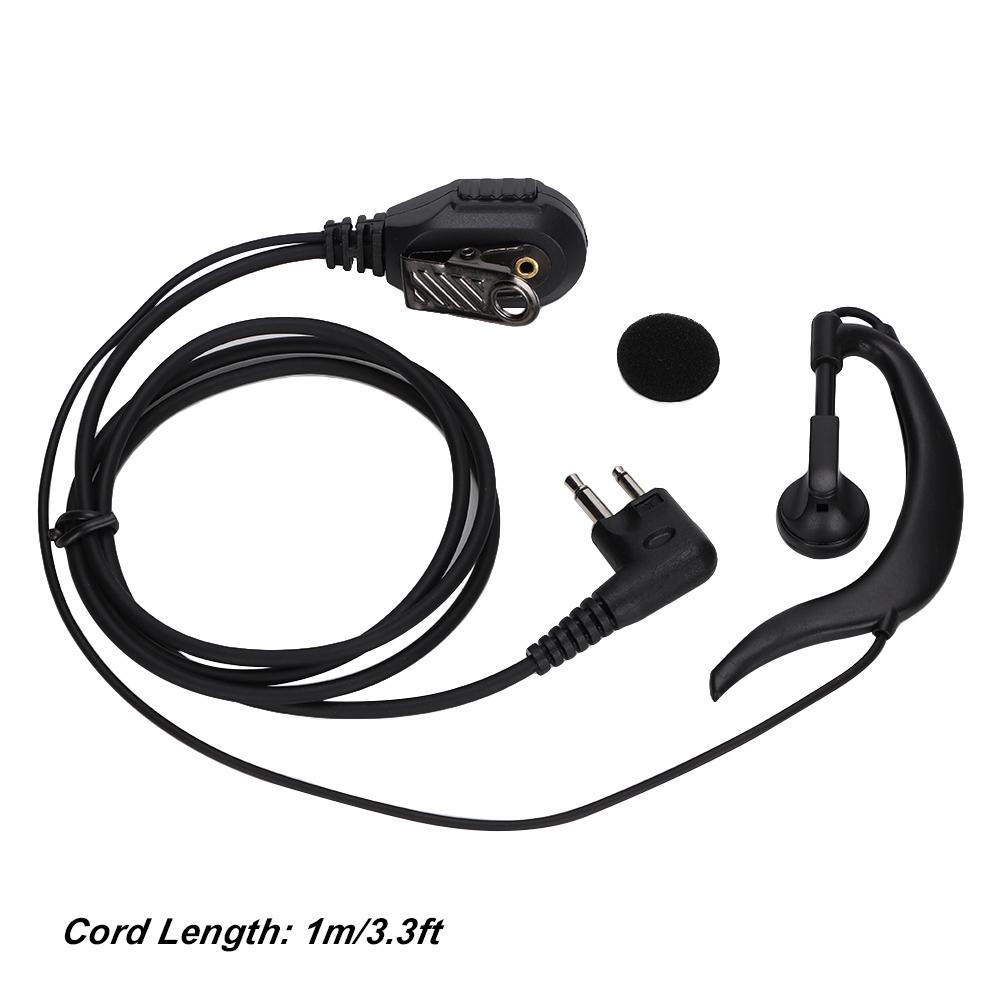 2 way GeneraL purpose Radio Universal K Type Headphone In ear Mic Walkie Talkie Earphone